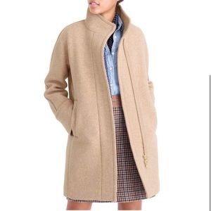 J.Crew Stadium Cocoon Coat Sz 6 Light Grey